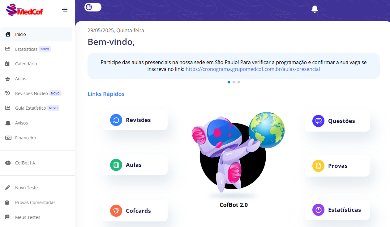 Acesso ao Qbank com Milhares questões